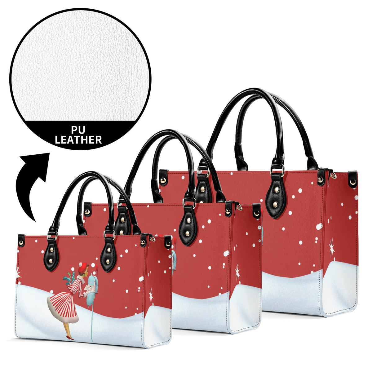 Christmas Handbag, Retro 50s Gal Holiday Purse For The Season - Mid Century Modern Gal
