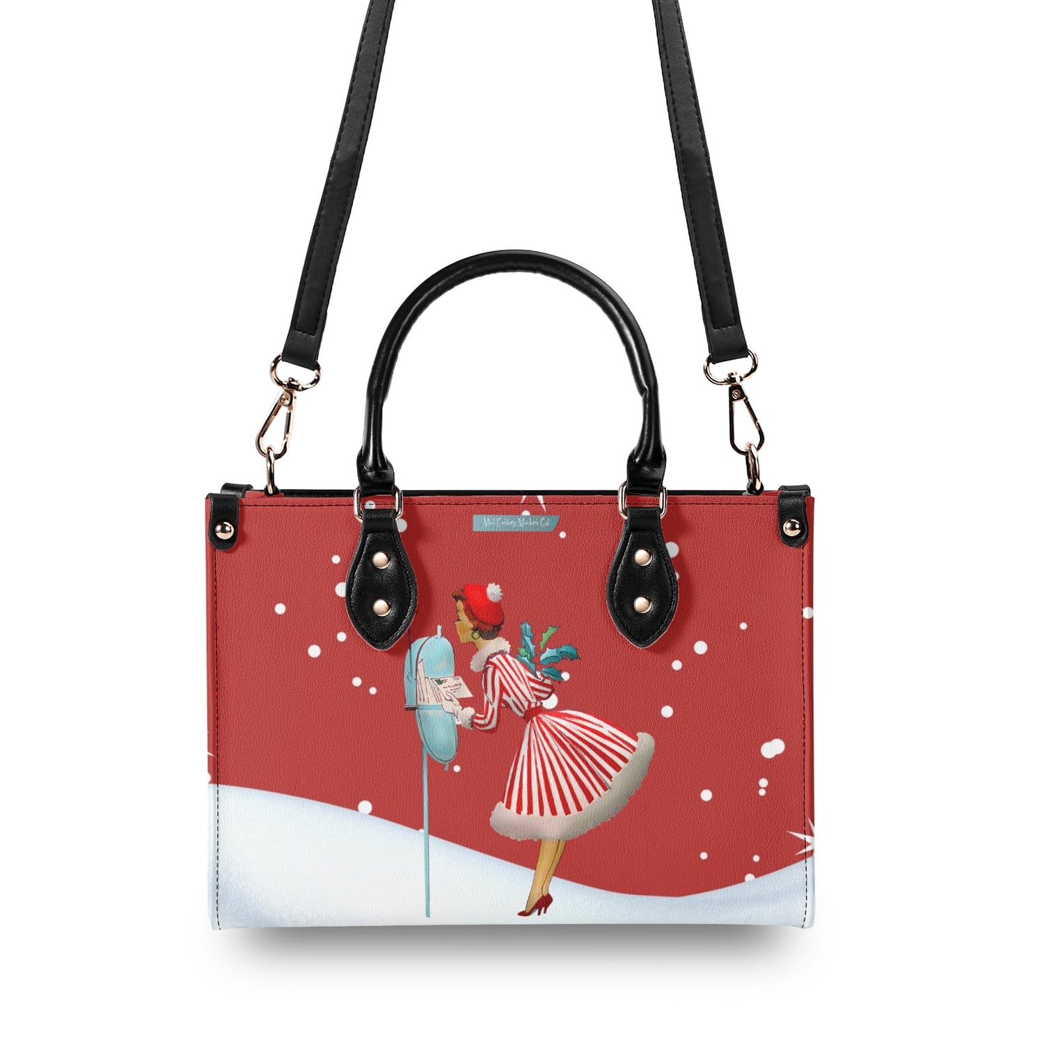 Christmas Handbag, Retro 50s Gal Holiday Purse For The Season