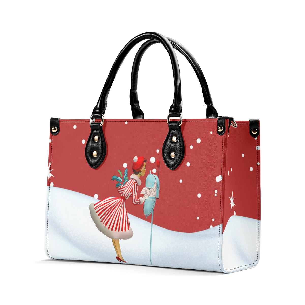 Christmas Handbag, Retro 50s Gal Holiday Purse For The Season - Mid Century Modern Gal