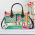 Mid Century Modern Gal Signature Palm Spring Cali Kitschy Flamingo Handbag - Mid Century Modern Gal