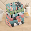 Atomic Cat, Kitschy  Bathroom, Kitchen Hand Towels 6 Pcs