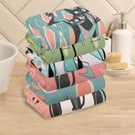 Atomic Cat, Kitschy  Bathroom, Kitchen Hand Towels 6 Pcs
