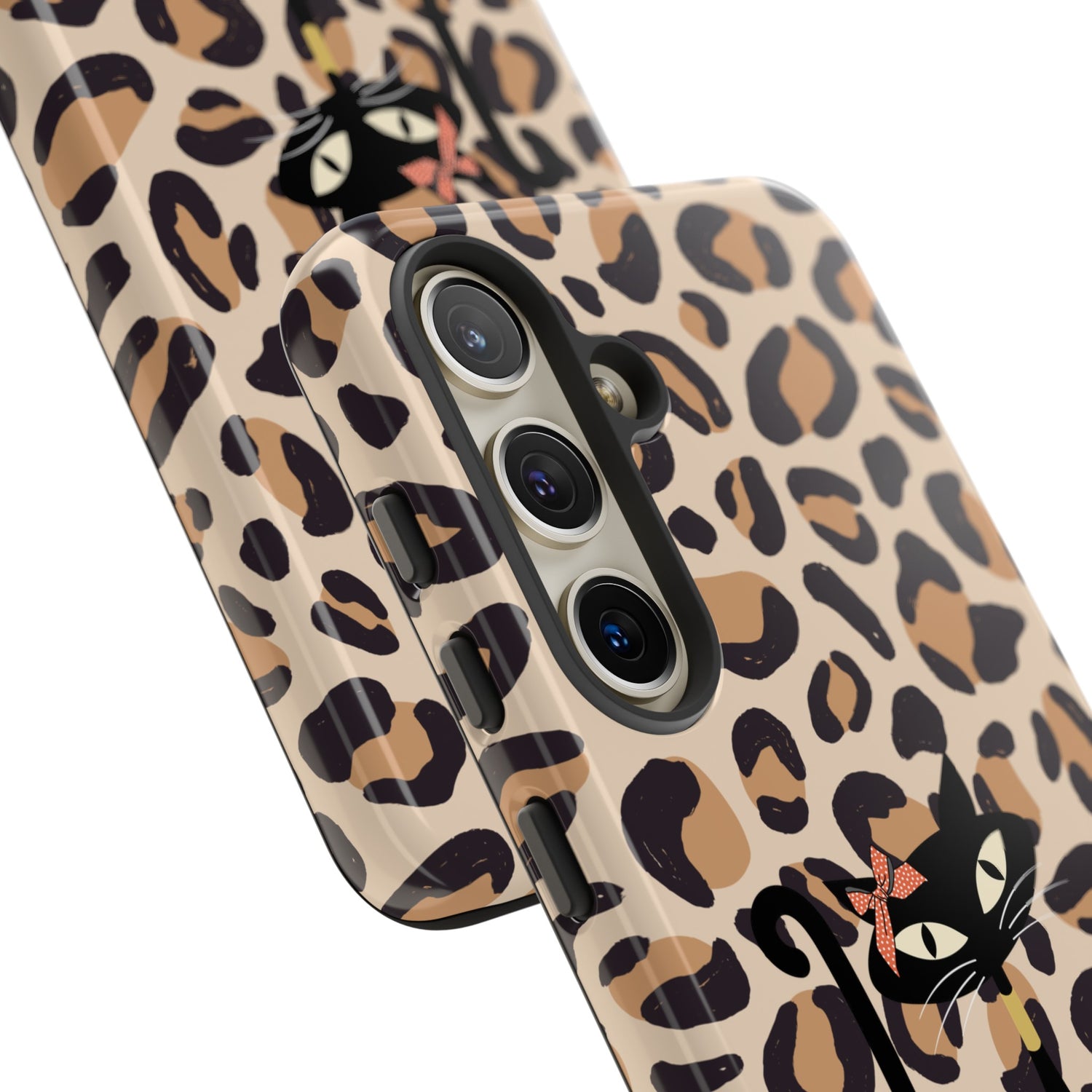 Mid Century Modern 50s Leopard Print, Atomic Cat, Mid Mod Tough Cases
