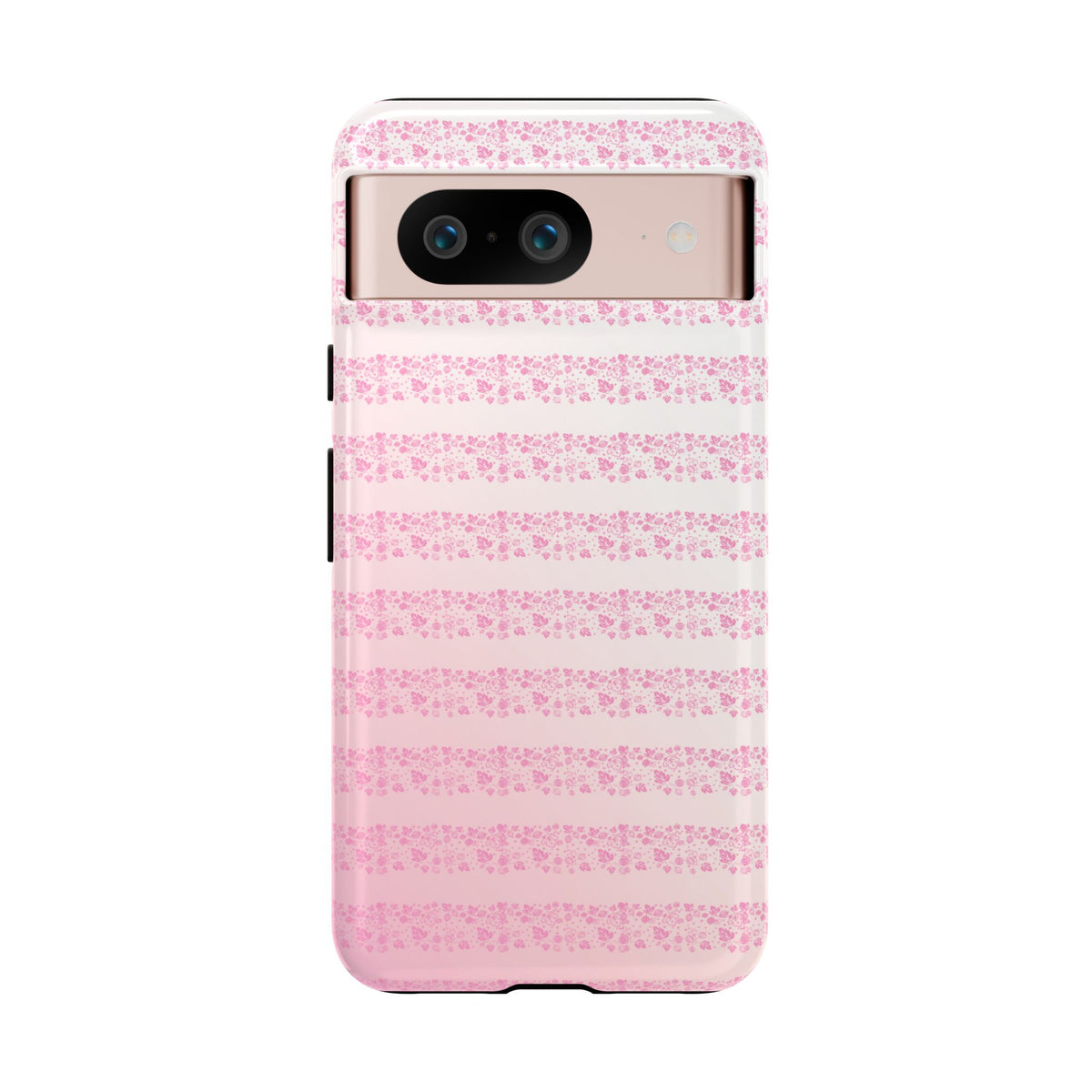 Pink Pyrex Gooseberry Striped Phone Case, Stylish Phone Cover, Tough Protective Case, Cute Cell Phone Case, Trending Gift for Her
