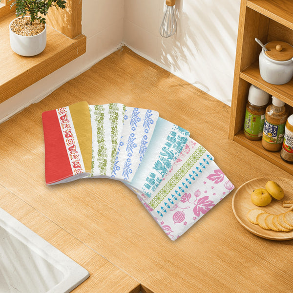 Pyrex Towel Collections, Pyrex Lover, Kitchen Bath, Pyrex Patterned Set Of 6 Towels