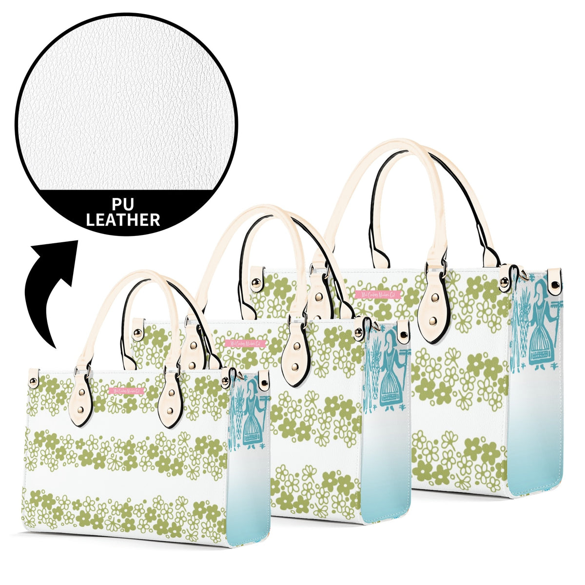 Spring Blossom Crazy Daisy Retro Pyrex Lover Kitschy Mod Handbag - Mid Century Modern Gal