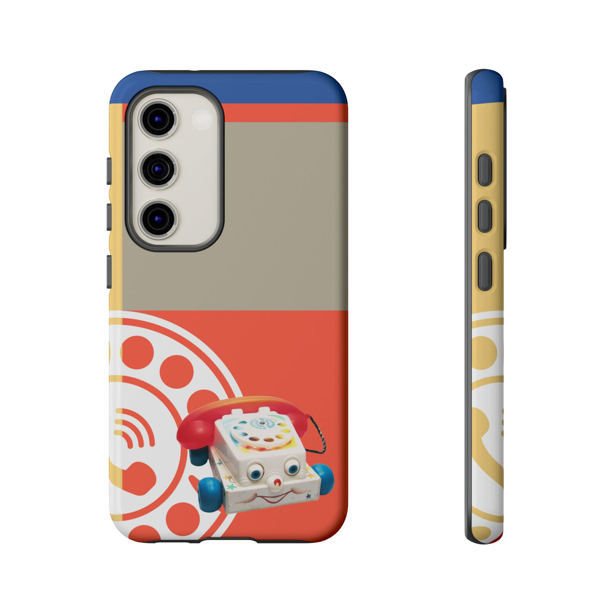 The First Original Phone, Eye Phone, Retro Kitschy Cute Rotary Phone, Tough Phone Cases - Mid Century Modern Gal