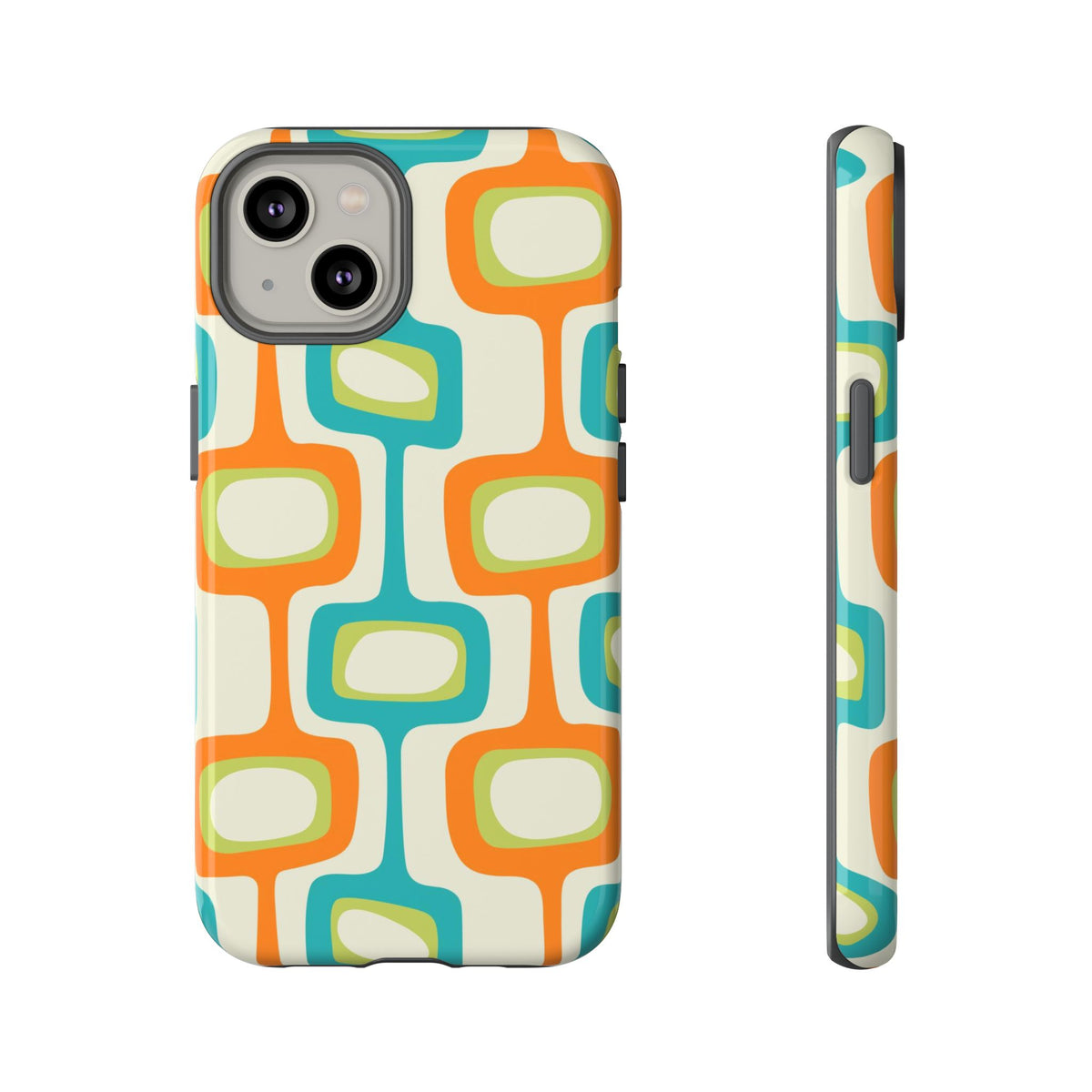 Mid Century Modern Groovy Googie Design, Colorful Smart Phone Tough Cases - Mid Century Modern Gal