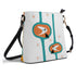 Atomic Cat Bucket Shoulder Bag, Atomic 50s Fashion Bag, Orange, Teal Reversible Design By MCM Gal, Mid Century Mod Kitschy Trendy Purse - Mid Century Modern Gal