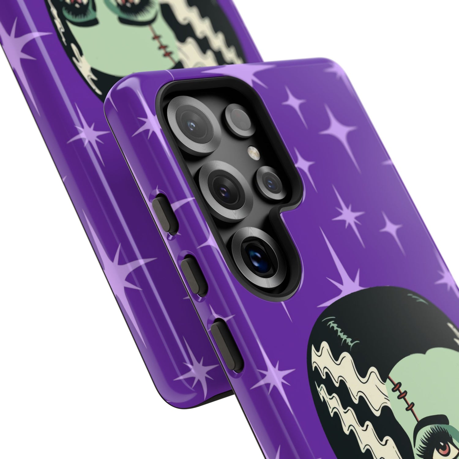 Bride of Frankenstein Retro Mid Mod Horror Buff Purple Halloween Tough Phone Case