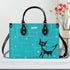 Mid Century Modern Gal Signature Handbag, Atomic Cat, Atomic Kitschy Handbag, Shoulder Bag Teal, Pink - Mid Century Modern Gal