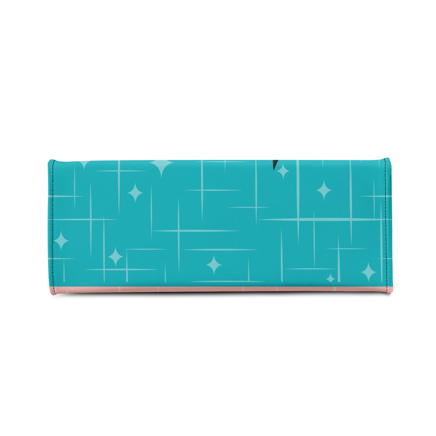 Mid Century Modern Gal Signature Handbag, Atomic Cat, Atomic Kitschy Handbag, Shoulder Bag Teal, Pink - Mid Century Modern Gal