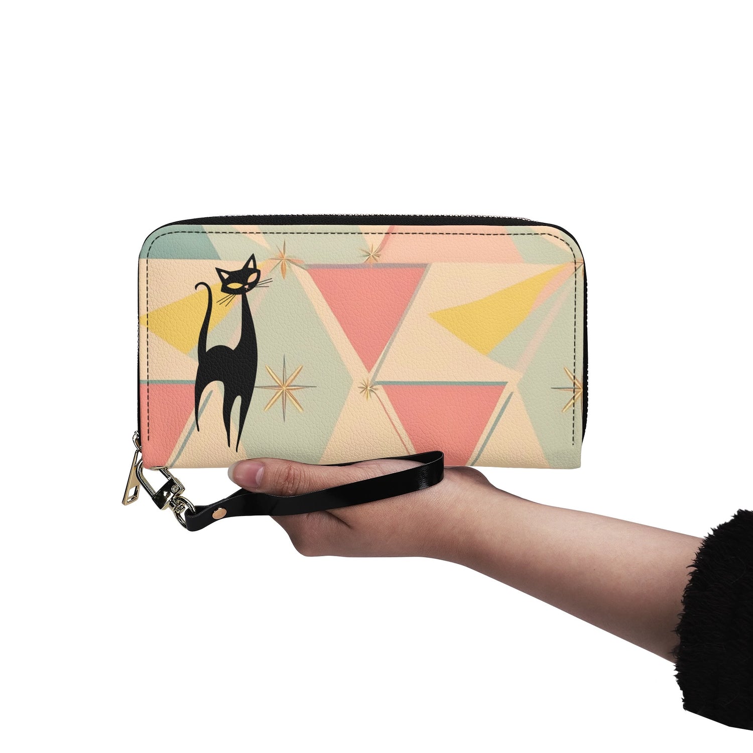 Atomic Cat Kitschy Mod Wallet - Mid Century Modern Gal