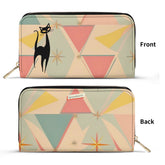 Atomic Cat Kitschy Mod Wallet - Mid Century Modern Gal