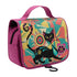 Atomic Kitschy Retro Cat, Mid Mod Starburst Toiletry Cosmetic Travel Bag - Mid Century Modern Gal