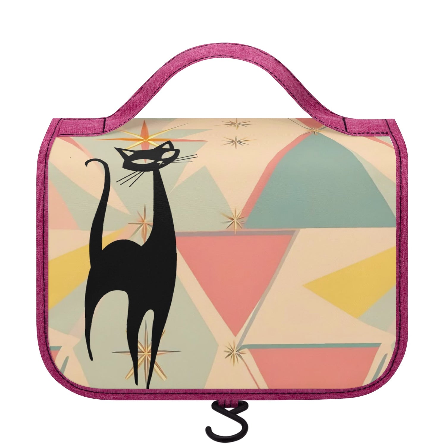 Atomic Sexy Sexton Mid Mod Retro Toiletry Cosmetic Travel Bag - Mid Century Modern Gal