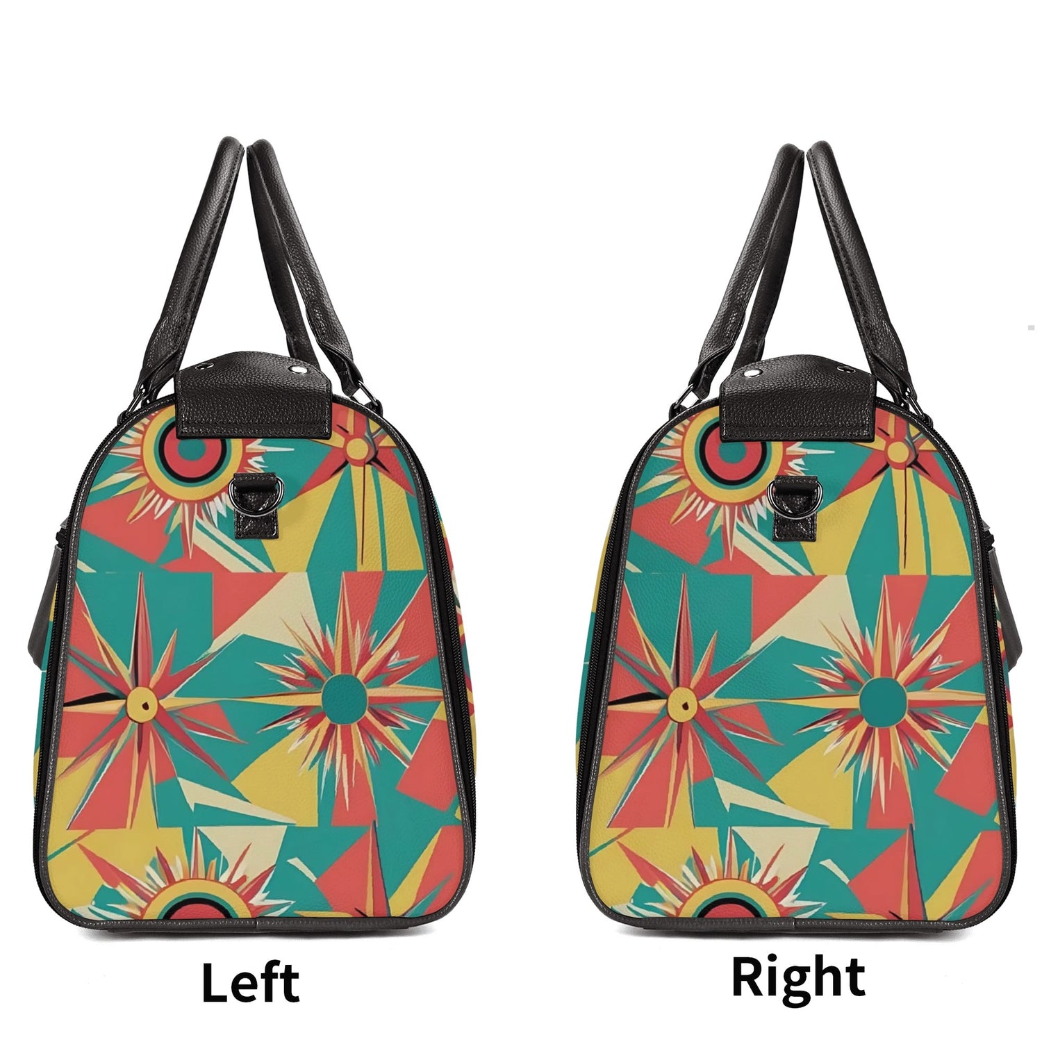 Retro Atomic Groovy Cat, Mid Century Modern Travel Bag, Foldable Duffle Bag - Mid Century Modern Gal