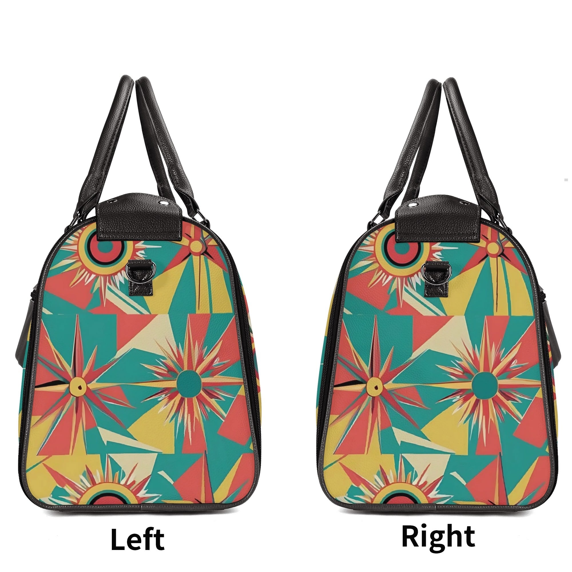 Retro Atomic Groovy Cat, Mid Century Modern Travel Bag, Foldable Duffle Bag - Mid Century Modern Gal