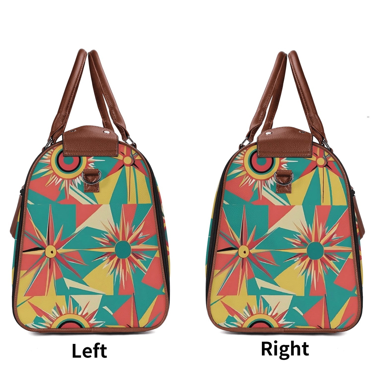 Retro Atomic Groovy Cat, Mid Century Modern Travel Bag, Foldable Duffle Bag - Mid Century Modern Gal