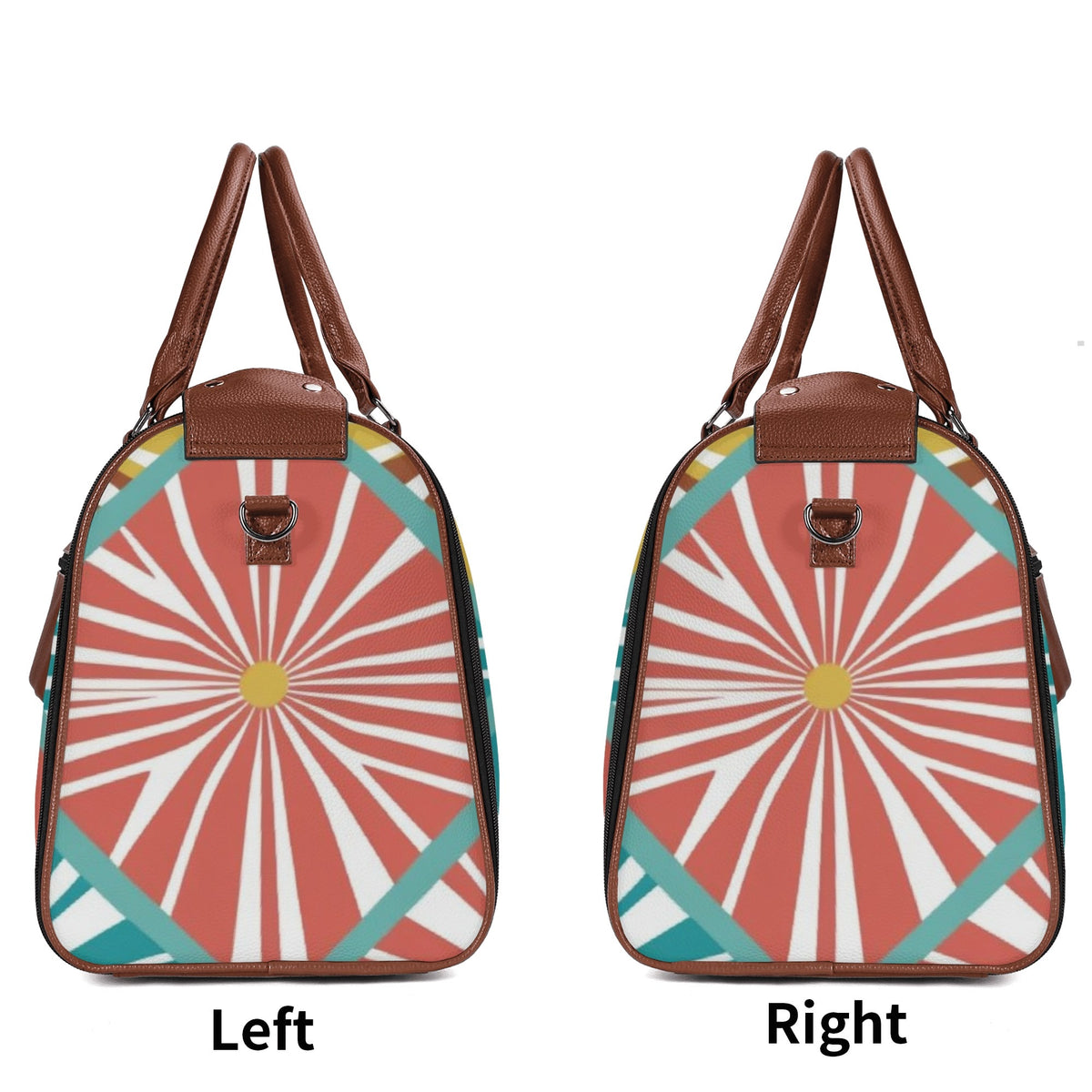 Mid Century Modern Travel Bag, Atomic Kitschy Cat, Retro Funky Fun Duffle Bag Foldable Travel Bag - Mid Century Modern Gal