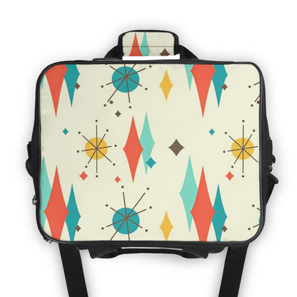 Atomic Retro Black Cat Franciscan Starburst Insulated Cooler Pool Beach Bag - Mid Century Modern Gal