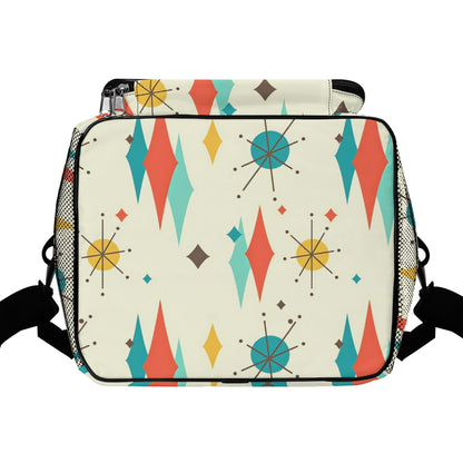 Atomic Retro Black Cat Franciscan Starburst Insulated Cooler Pool Beach Bag - Mid Century Modern Gal