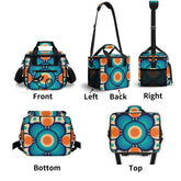 Retro Cooler Beach Pool Bag, Groovy Orbs, Atomic Kitschy Cat Cooler Bag - Mid Century Modern Gal