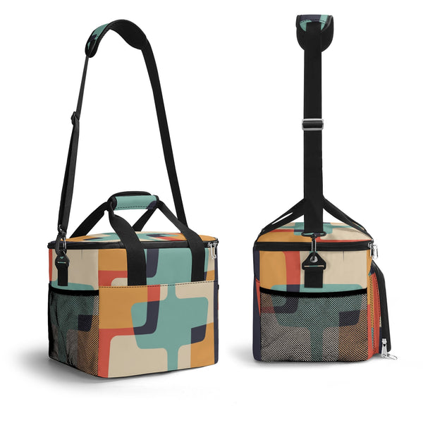 Atomic Cat Mid Century Modern Designed, Kitschy Mod Beach, Pool Cooler Bag