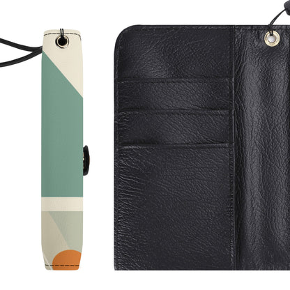 Atomic Black Cat, Kitschy Mod Martini Design Phone Flip Case Phone Models - Mid Century Modern Gal