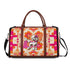 Mid Mod Travel Trifold Bag, 50s Poodle, Hot Pink Orange Kitschy MCM Travel Vibes - Mid Century Modern Gal