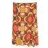 Retro Summer 70s Vibe, Brown Orange Yellow Floral Womens Swimsuit Cover Up Ruffle Tie Side Beach Sarong Wrap Maxi Skirt - Mid Century Modern Gal
