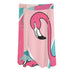 Flamingo Vibes, Mid Mod Pink Aqua Womens Swimsuit Cover Up Ruffle Tie Side Beach Sarong Wrap Maxi Skirt - Mid Century Modern Gal