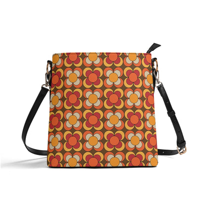 Retro Summer Vibes, Mid Mod Floral Funky Fun Boho Bucket Bag - Mid Century Modern Gal