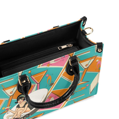 Mid Century Modern Gal Signature Cocktail Bag, Atomic Cat, Atomic Kitschy Handbag, Shoulder Bag - Mid Century Modern Gal
