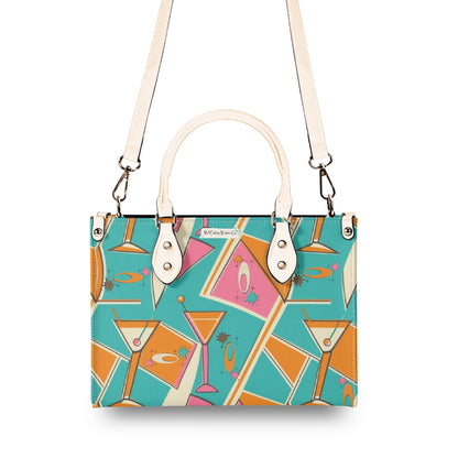 Mid Century Modern Gal Signature Cocktail Bag, Atomic Cat, Atomic Kitschy Handbag, Shoulder Bag - Mid Century Modern Gal