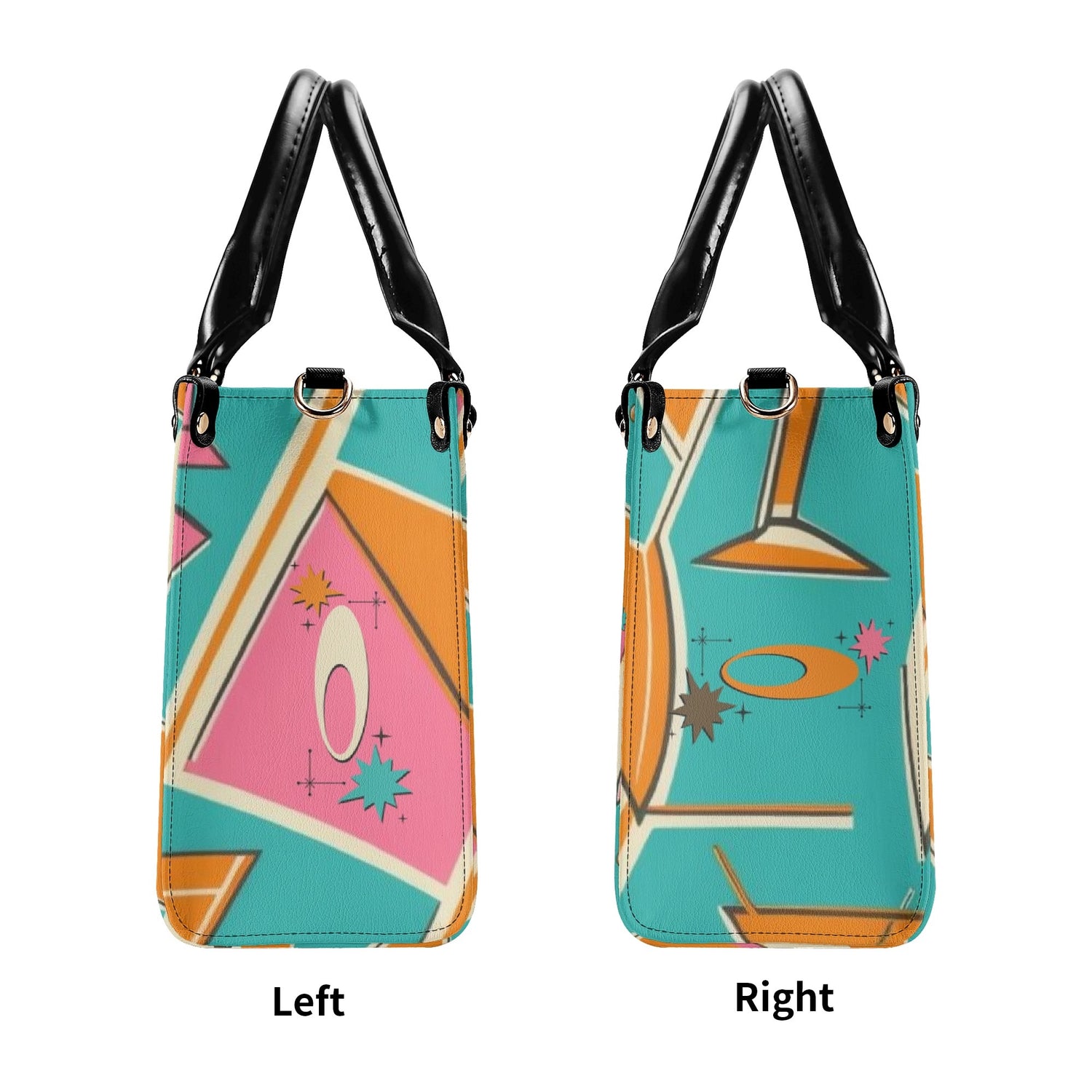 Mid Century Modern Gal Signature Cocktail Bag, Atomic Cat, Atomic Kitschy Handbag, Shoulder Bag - Mid Century Modern Gal