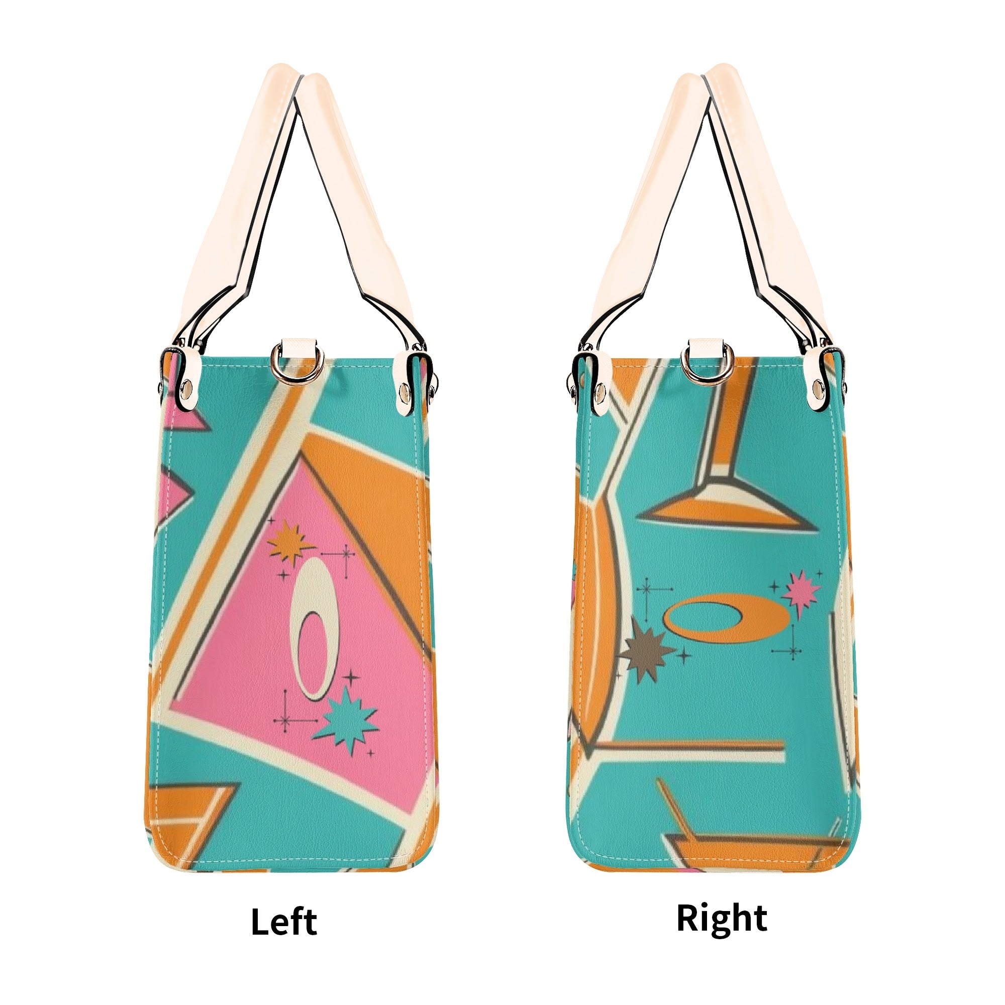 Mid Century Modern Gal Signature Cocktail Bag, Atomic Cat, Atomic Kitschy Handbag, Shoulder Bag - Mid Century Modern Gal