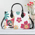 Mid Century Modern Gal Signature Atomic Cat,  Floral Spring Summer Handbag, Shoulder Bag - Mid Century Modern Gal