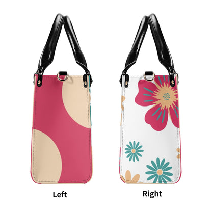 Mid Century Modern Gal Signature Atomic Cat,  Floral Spring Summer Handbag, Shoulder Bag - Mid Century Modern Gal