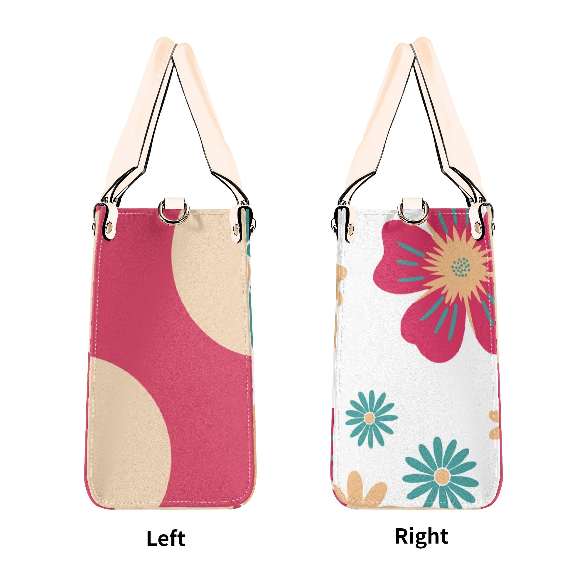 Mid Century Modern Gal Signature Atomic Cat,  Floral Spring Summer Handbag, Shoulder Bag - Mid Century Modern Gal