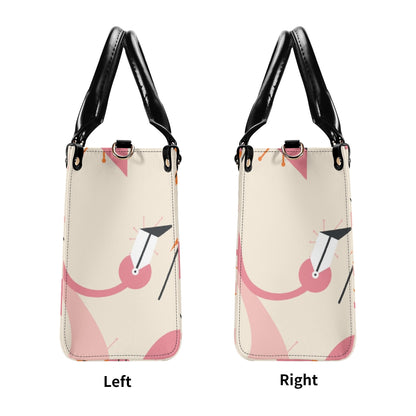 Retro Flamingos, Kitschy Atomic Cat, Mid Century Modern Gal Signature Handbags, Atomic Kitschy Handbag, Shoulder Bag - Mid Century Modern Gal