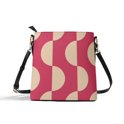Atomic Cat Bucket Shoulder Bag, Book Lover, Book Club Bag, Design By MCM Gal, Mid Century Mod Kitschy Trendy Purse - Mid Century Modern Gal