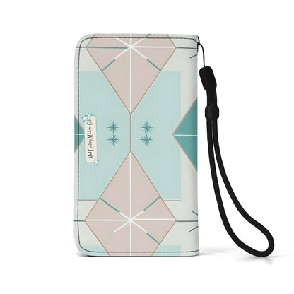 Atomic Cat Mid Mod Starburst Retro Kitschy Flip Phone Case Book Lover, Cat Gifts - Mid Century Modern Gal