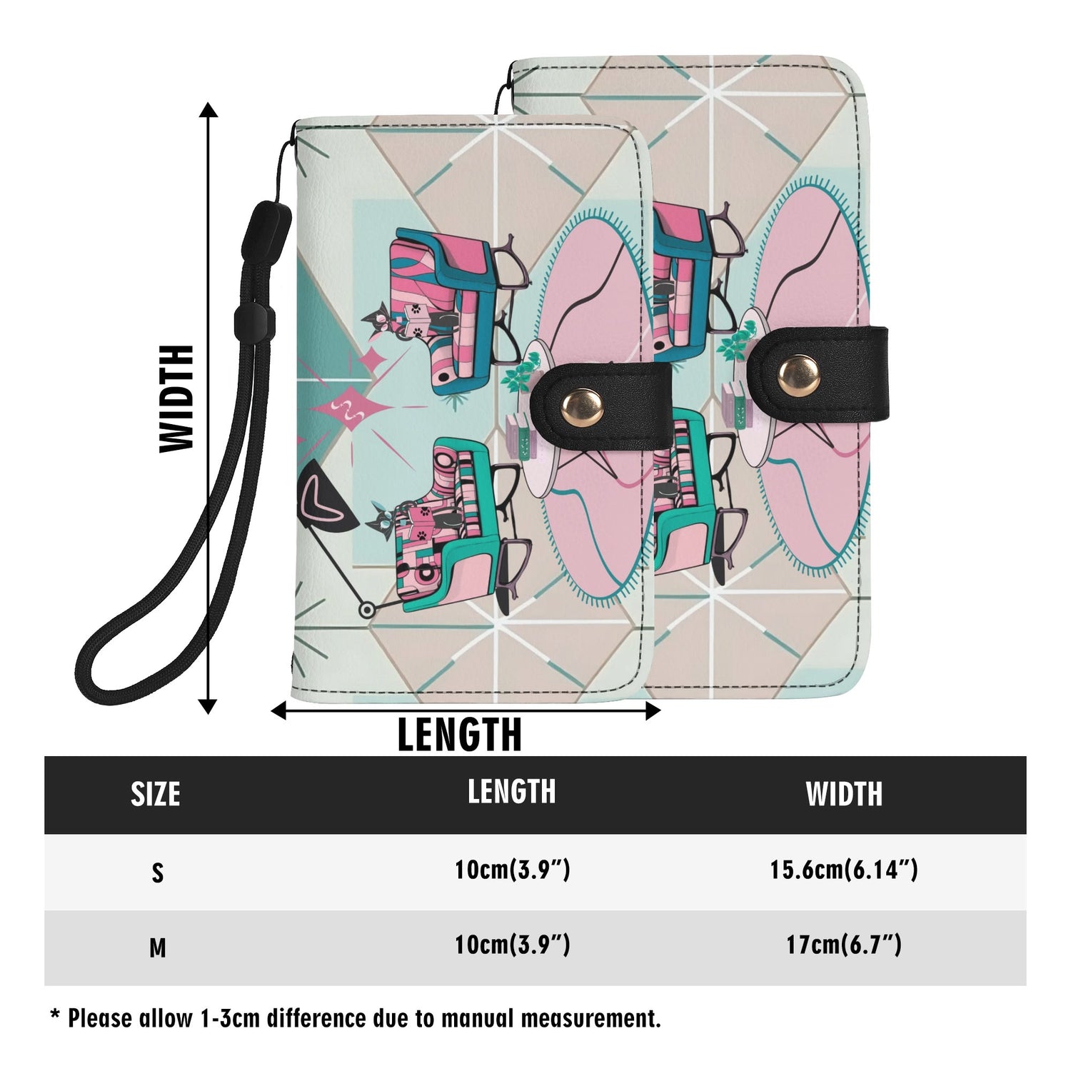 Atomic Cat Mid Mod Starburst Retro Kitschy Flip Phone Case Book Lover, Cat Gifts - Mid Century Modern Gal