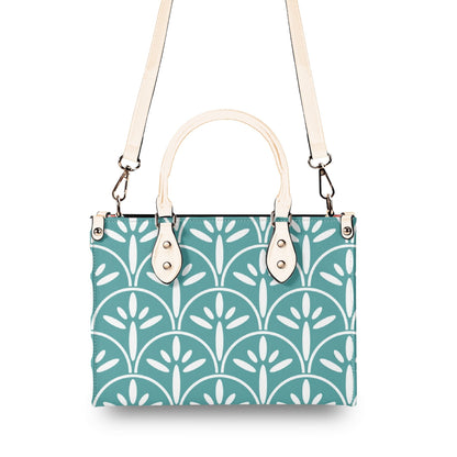 Retro Mod Scandinaian Floral, Birds Spring Summer Mid Century Modern Gal Signature Handbag, Shoulder Bag - Mid Century Modern Gal