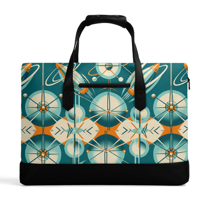 Atomic Space, Retro Dapper Man Briefcase For Work Or Travel - Mid Century Modern Gal