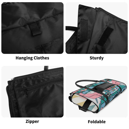 Mid Century Modern Travel Bag, Leisure Mid Mod Atomic Cats, Retro Travel Duffle Trifold Bag - Mid Century Modern Gal