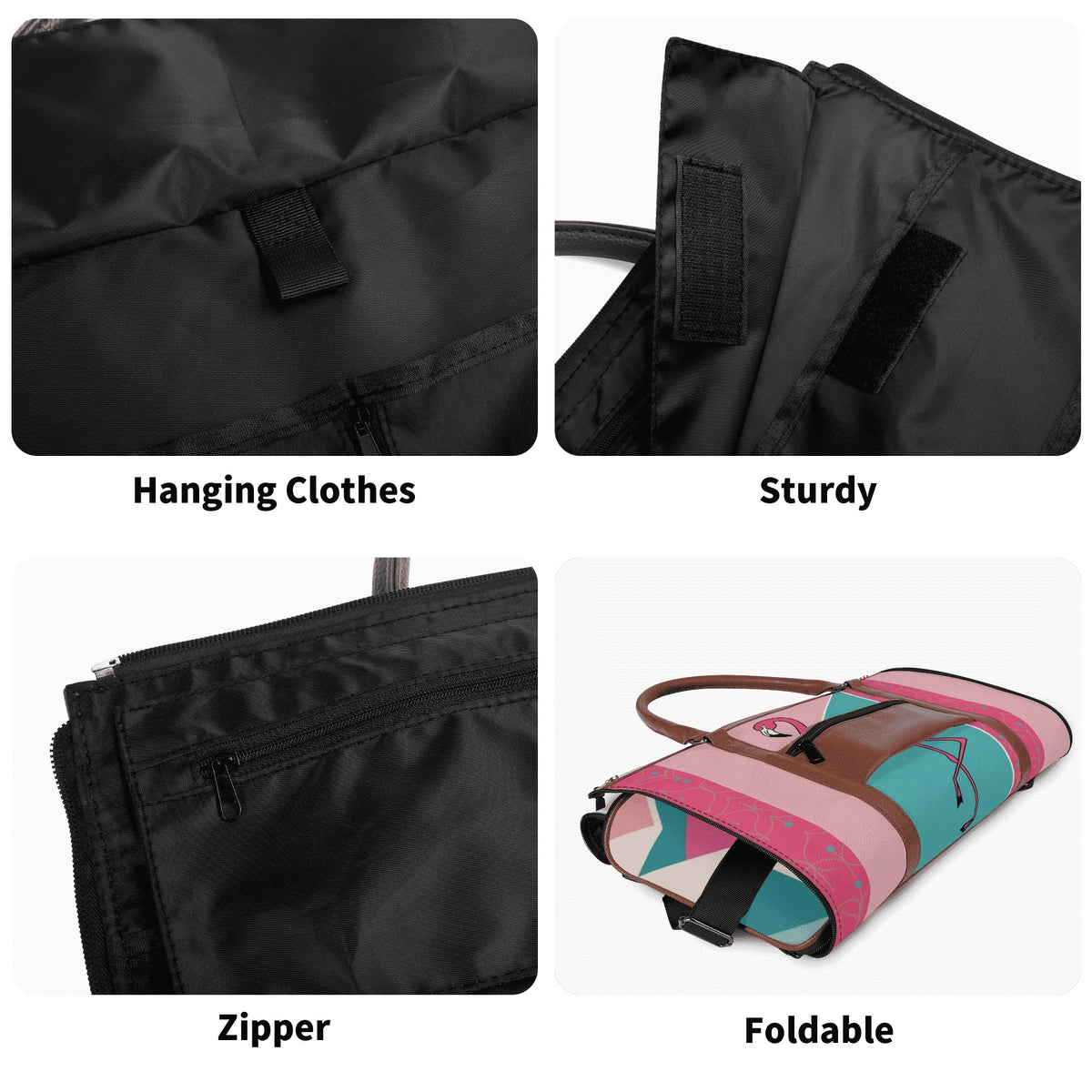Mid Mod Kitschy Old Palm Springs California Retro Duffel Bag, Trifold Travel Bag - Mid Century Modern Gal