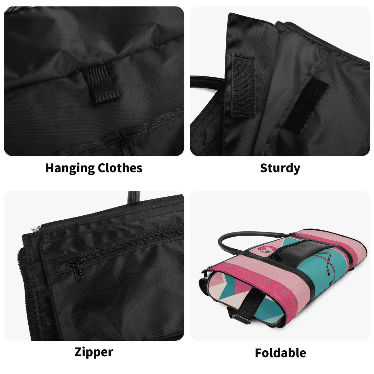 Mid Mod Kitschy Old Palm Springs California Retro Duffel Bag, Trifold Travel Bag - Mid Century Modern Gal