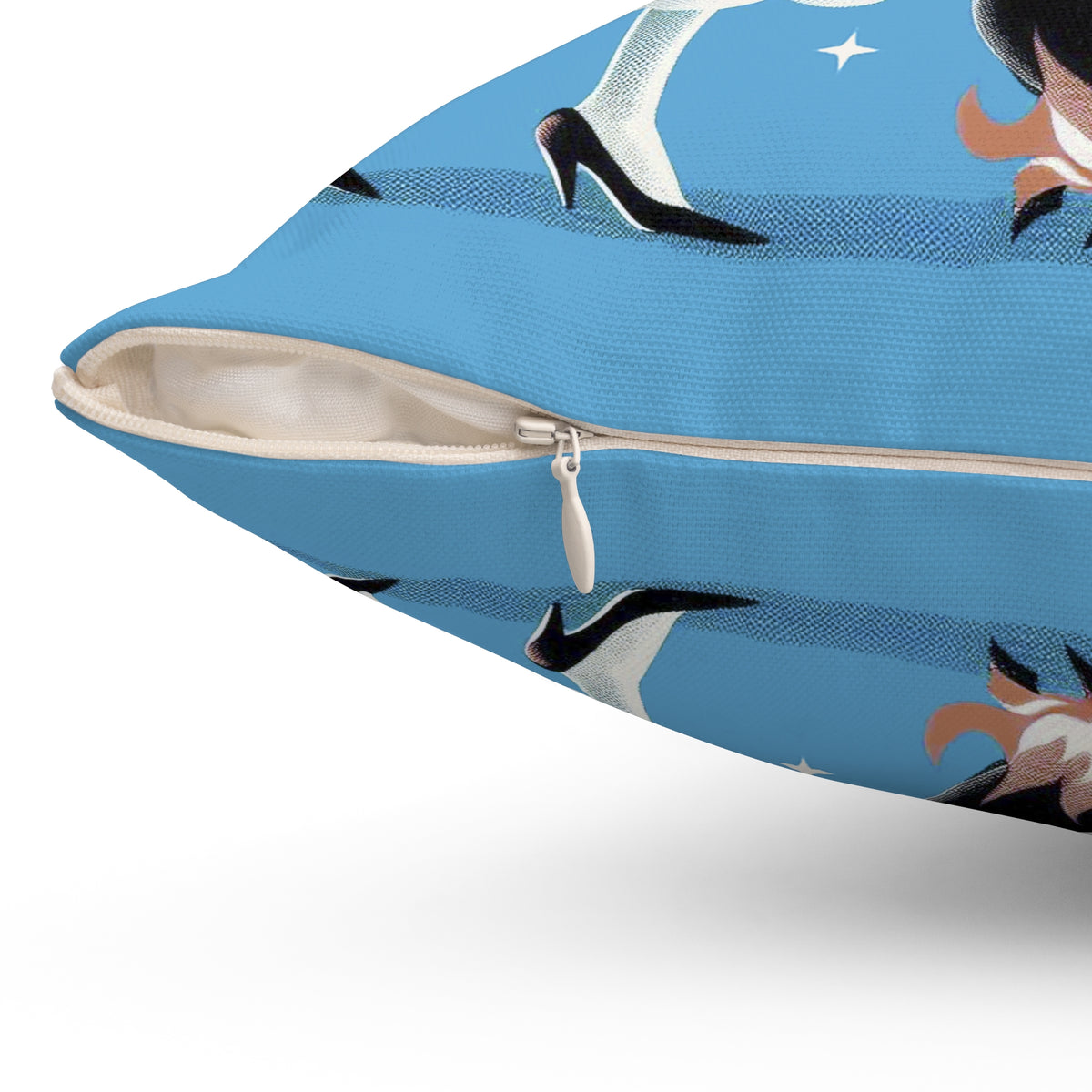 Witch's Brew Mid Century Modern Halloween Gothic Blue Pillow Cover and Insert - Mid Century Modern Gal